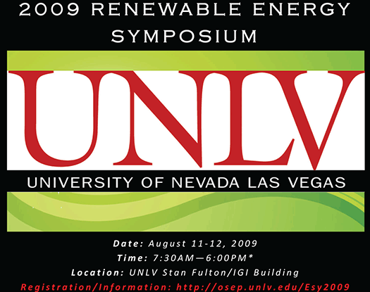 2009 UNLV Renewable Energy Symposium
