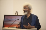 Photo of author Wole Soyinka at Black Mountain Institute event "You Must Set Forth at Dawn" reading in September 2006. by Black Mountain Institute