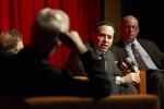 Photo of David Frum (middle) at "The Future American Conservatism" in February 2010. by Black Mountain Institute