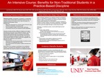 An Intensive Course: Benefits for Non-Traditional Students in a Practice-Based Discipline by Lisa Nicholas, Necole Leland, Jennifer Pfannes, Jovi Dumangan, Hope Hinchman, Gretchen Little, and Angela E. Silvestri-Elmore