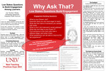 Why Ask That?  Low Stakes Questions Build Engagement