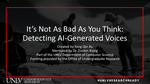 It's Not as Bad as You Think: Detecting AI-Generated Voices by Yong Qin Xu