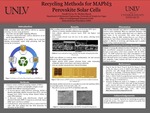 Recycling Methods for MAPbI3 Perovskite Solar Cells