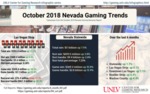 October 2018 Nevada Gaming Trends by UNLV Center for Gaming Research