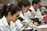 UNLV students and microscopes by University of Nevada, Las Vegas