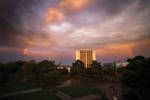 Flora Dungan Humanities building at sunset by University of Nevada, Las Vegas